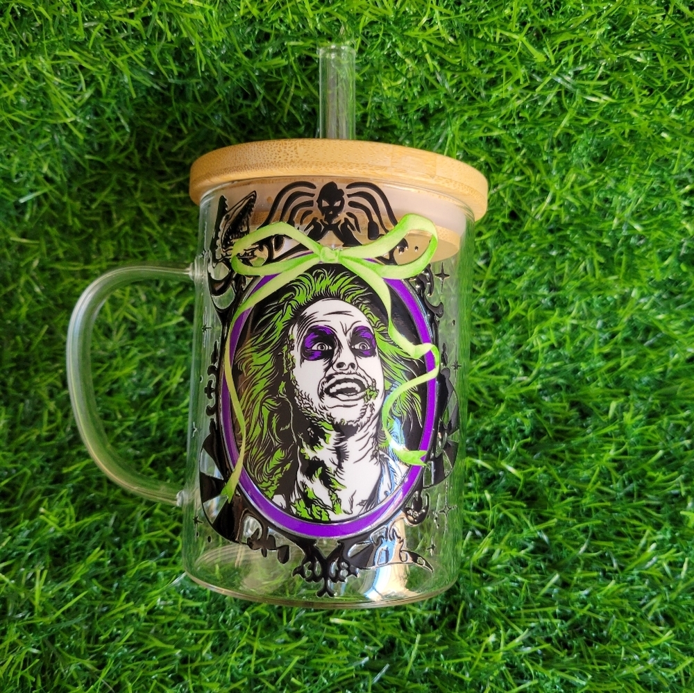 Custom Beetlejuice Glass Tumbler - Picture 3 of 4